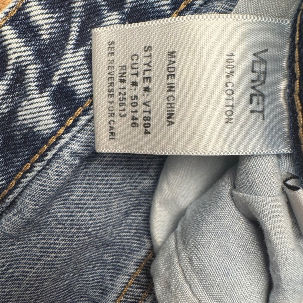 Distressed Blue Jean Shorts - Picture 4 of 6
